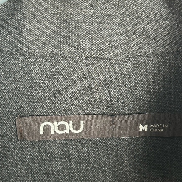 Nau Jacket Mens Medium  Full Zip Stand Collar Organic Cotton Blend Lightweight - Picture 8 of 13